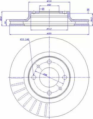 CAR 142.586 - Тормозной диск autospares.lv