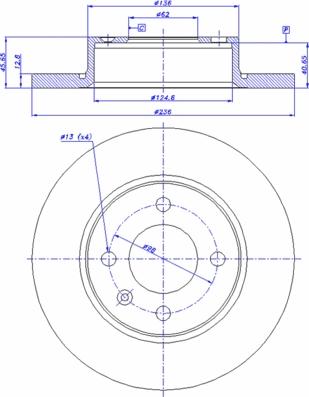 CAR 142.587 - Тормозной диск autospares.lv