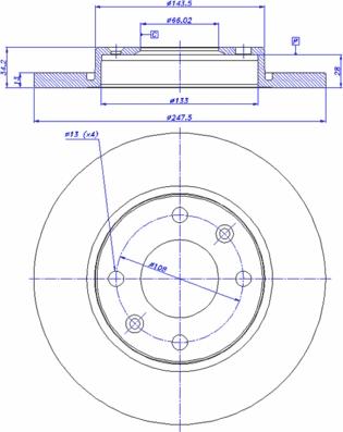 CAR 142.534 - Тормозной диск autospares.lv