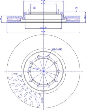 CAR 142.536 - Тормозной диск autospares.lv