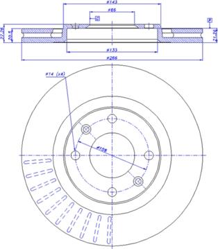 CAR 142.531 - Тормозной диск autospares.lv