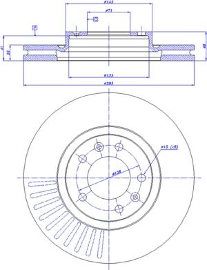 CAR 142.537 - Тормозной диск autospares.lv