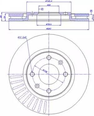 CAR 142.521 - Тормозной диск autospares.lv