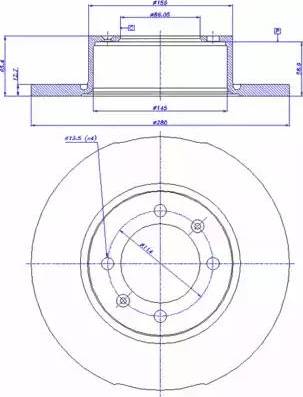 CAR 142.575 - Тормозной диск autospares.lv