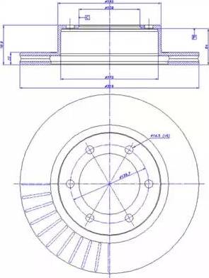 Delphi BG3535 - Тормозной диск autospares.lv