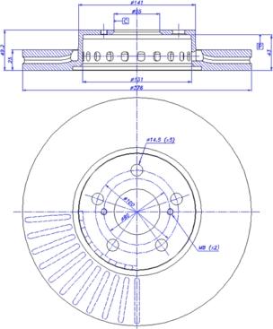 CAR 142.644 - Тормозной диск autospares.lv