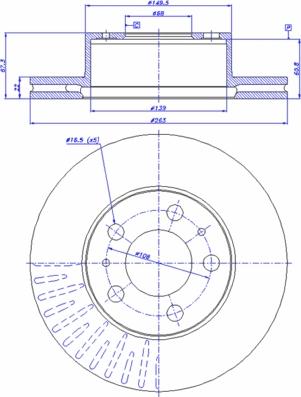 CAR 142.654 - Тормозной диск autospares.lv