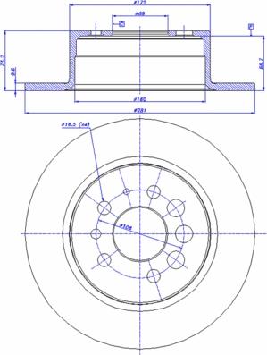 CAR 142.653 - Тормозной диск autospares.lv