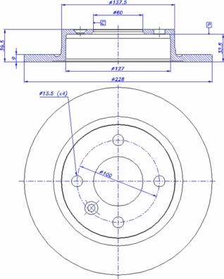 CAR 142.660 - Тормозной диск autospares.lv