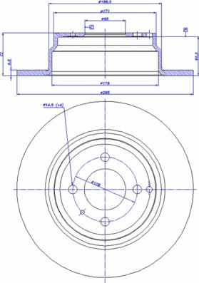 CAR 142.667 - Тормозной диск autospares.lv