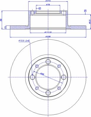 FTE BS3141 - Тормозной диск autospares.lv