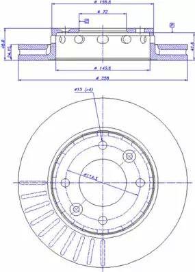 CAR 142.685 - Тормозной диск autospares.lv