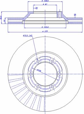 Valeo 197618 - Тормозной диск autospares.lv