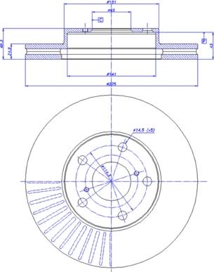 CAR 142.683 - Тормозной диск autospares.lv