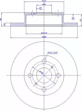 CAR 142.639 - Тормозной диск autospares.lv