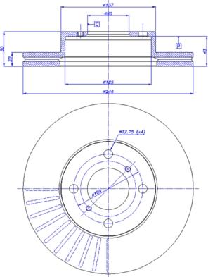 CAR 142.623 - Тормозной диск autospares.lv