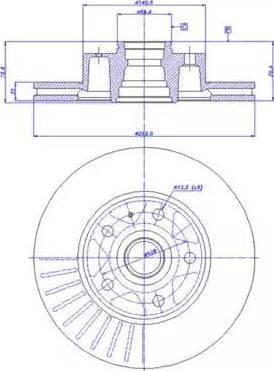 CAR 142.675 - Тормозной диск autospares.lv