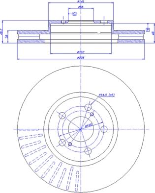 CAR 142.678 - Тормозной диск autospares.lv