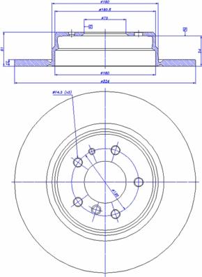 CAR 142.097 - Тормозной диск autospares.lv