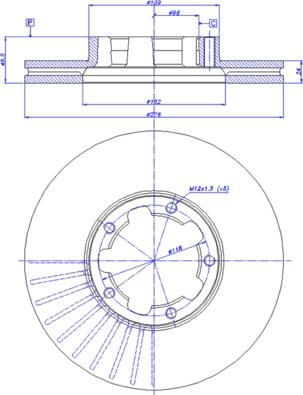 CAR 142.041 - Тормозной диск autospares.lv