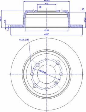 CAR 15005 - Тормозной диск autospares.lv