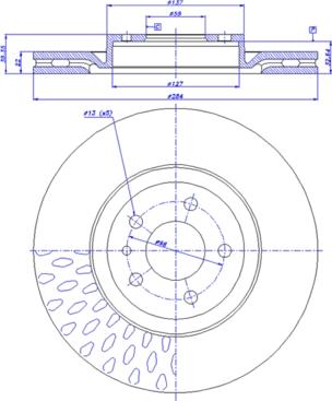 CAR 142.004 - Тормозной диск autospares.lv