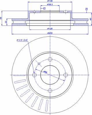 CAR 142.007 - Тормозной диск autospares.lv