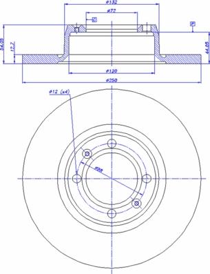 CAR 142.010 - Тормозной диск autospares.lv