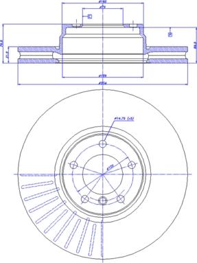 ATE 24 1132 0113 1 - Тормозной диск autospares.lv