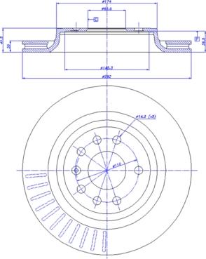 CAR 142.033 - Тормозной диск autospares.lv