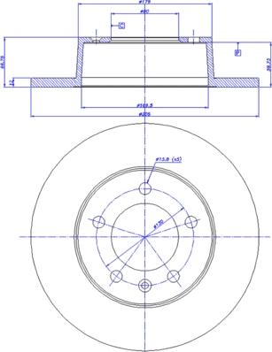 KWP 129690 - Тормозной диск autospares.lv