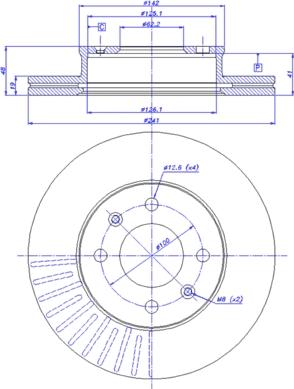 CAR 142.026 - Тормозной диск autospares.lv