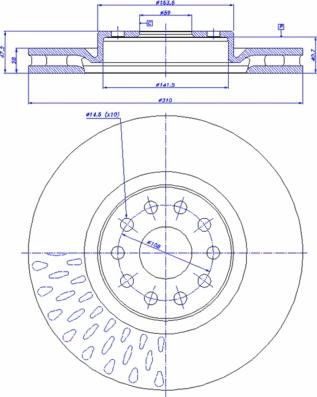 CAR 142.023 - Тормозной диск autospares.lv