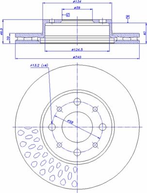 CAR 142.195 - Тормозной диск autospares.lv