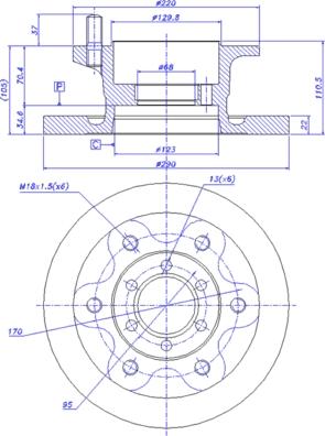 CAR 142.196 - Тормозной диск autospares.lv