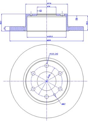 CAR 142.1459 - Тормозной диск autospares.lv