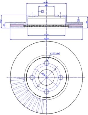 CAR 142.1453 - Тормозной диск autospares.lv