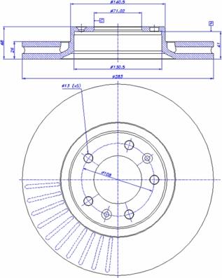 CAR 142.145 - Тормозной диск autospares.lv