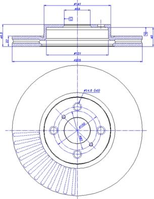 CAR 142.1406 - Тормозной диск autospares.lv