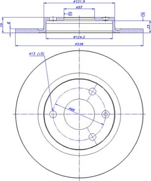 CAR 142.141 - Тормозной диск autospares.lv