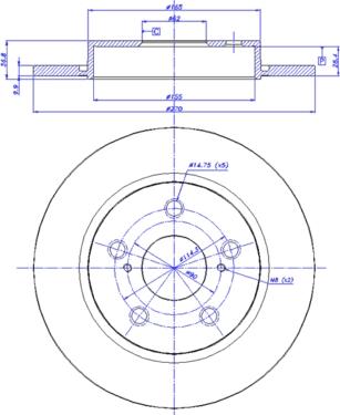 CAR 142.1439 - Тормозной диск autospares.lv