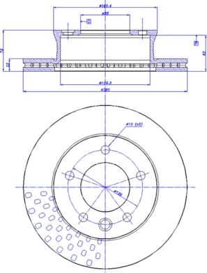 CAR 142.1436 - Тормозной диск autospares.lv