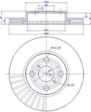 CAR 142.1438 - Тормозной диск autospares.lv