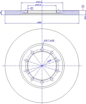 CAR 142.1428 - Тормозной диск autospares.lv