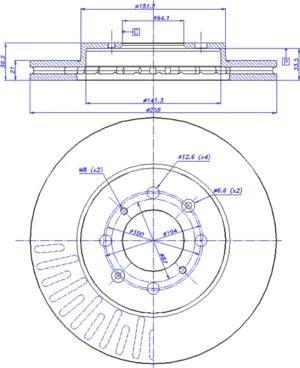 CAR 142.1422 - Тормозной диск autospares.lv