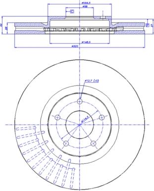 CAR 142.1474 - Тормозной диск autospares.lv