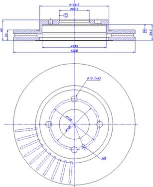 CAR 142.1475 - Тормозной диск autospares.lv