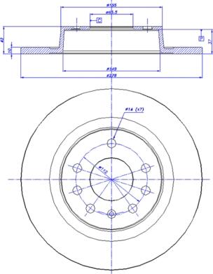 CAR 142.1548 - Тормозной диск autospares.lv