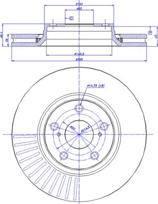 CAR 142.1542 - Тормозной диск autospares.lv