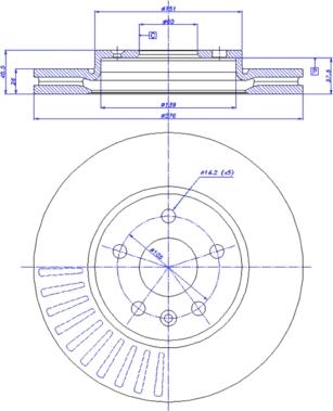 CAR 142.1554 - Тормозной диск autospares.lv